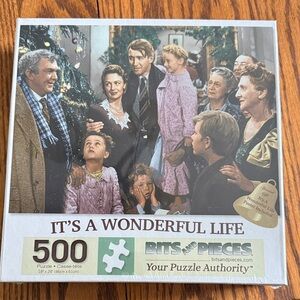 Bits and Pieces 'It's a Wonderful Life' 500-Piece Puzzle